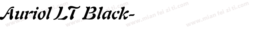 Auriol LT Black字体转换
